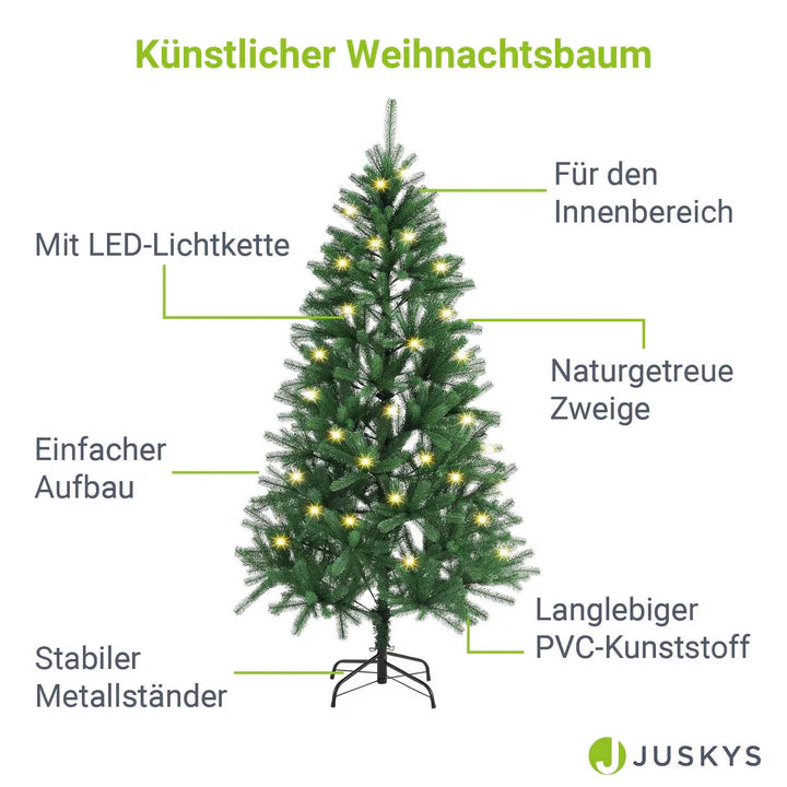 Albero di Natale artificiale 180 con LED