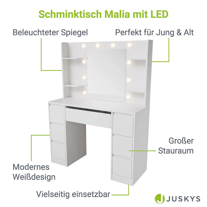 Schminktisch mit Spiegel Malia