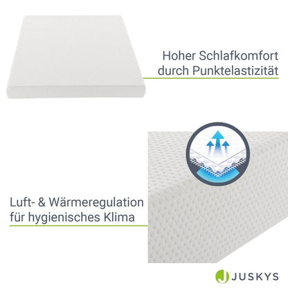 Kaltschaummatratze 80 x 160 cm - Weiss - Palo24