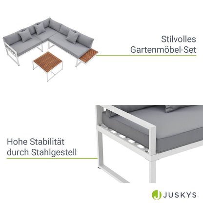 Gartenmöbel Balkonmöbel Lounge St. Tropez Weiss - Palo24