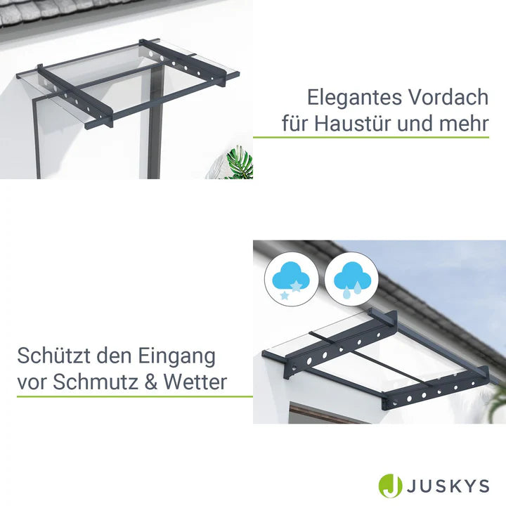 Pensilina moderna tetto a falda falda Manila 120x80 cm