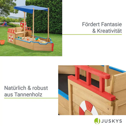 Sandkasten Käpt’n Pit aus Holz