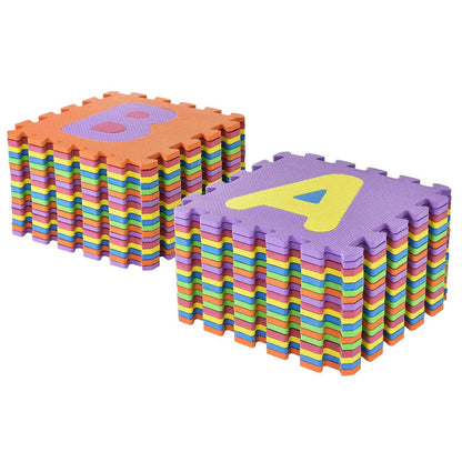 Tappetino puzzle per bambini Kim 36 pezzi dalla A alla Z e da 0 a 9