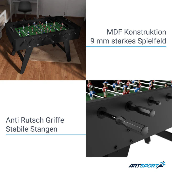 Kickertisch Tischkicker mit Zubehör und integriertem Torzähler