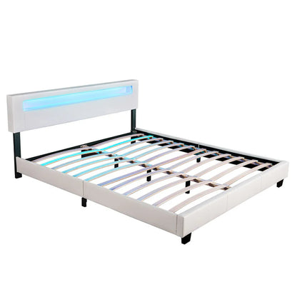 Lit capitonné Paris 160 x 200 cm - blanc