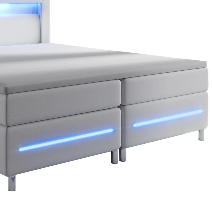 Boxspringbett Norfolk 140x200 cm weiss