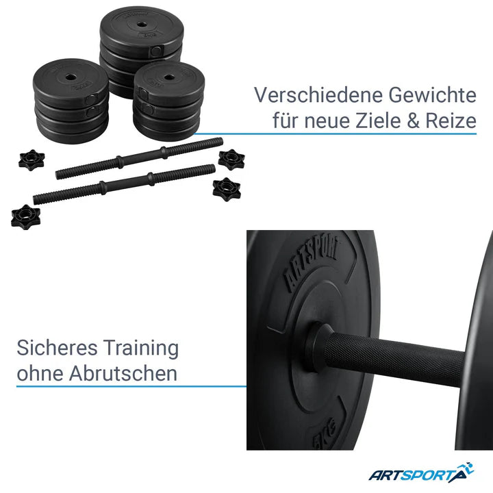 Lot de 2 haltères 40 kg