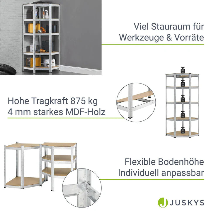Eckregal Lagerregal Corner Basic 180 x 70 x 40-70cm