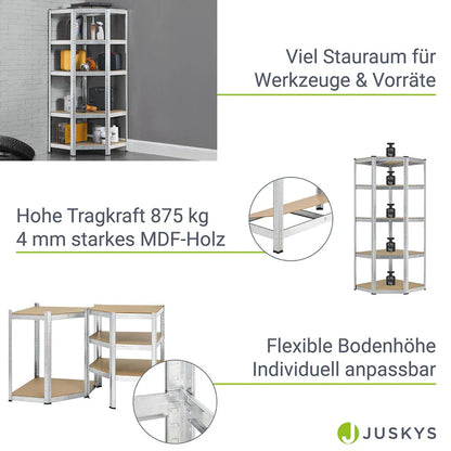 Eckregal Lagerregal Corner Basic 180 x 70 x 40-70cm