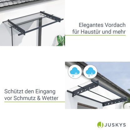 Pensilina moderna tetto a falda falda Manila 150x80 cm