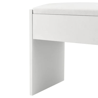 Tabouret coiffeuse Melly en blanc