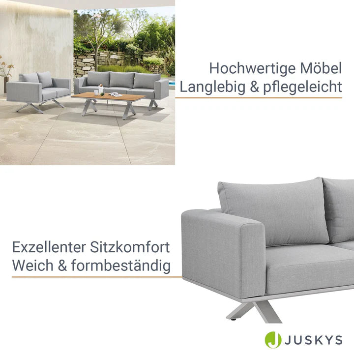 Premium Gartenlounge Set Alexandria Grau - Palo24