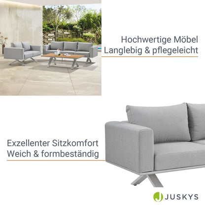 Premium Gartenlounge Set Alexandria Grau - Palo24