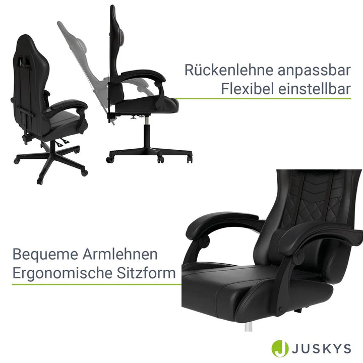 Bürostuhl Gamingstuhl HyperSeat Schwarz