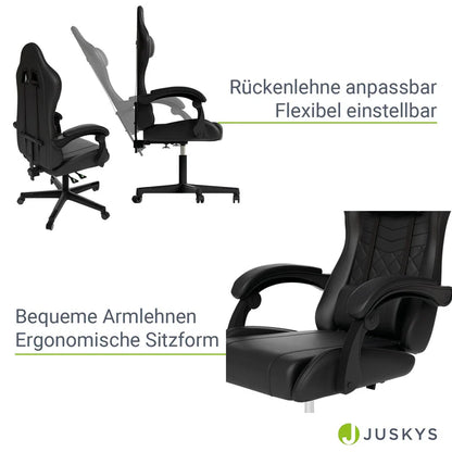 Bürostuhl Gamingstuhl HyperSeat Schwarz