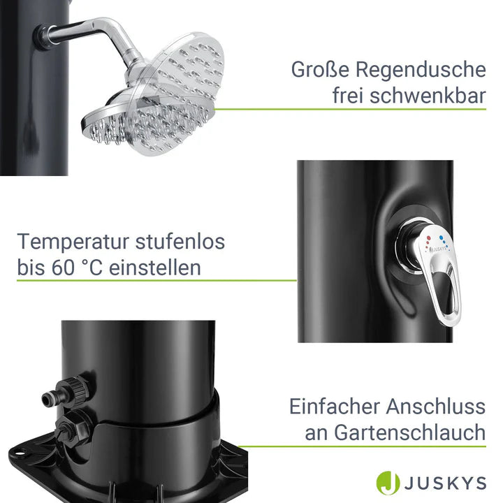 Douche de jardin douche solaire Victoria réservoir 35 litres