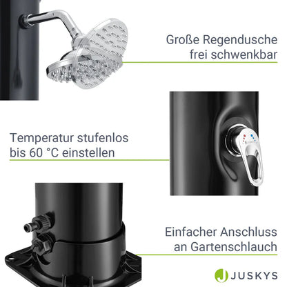 Douche de jardin douche solaire Victoria réservoir 35 litres