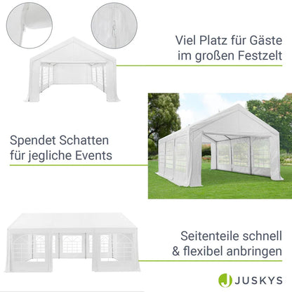 Partyzelt Gala 3x6 m in Weiss