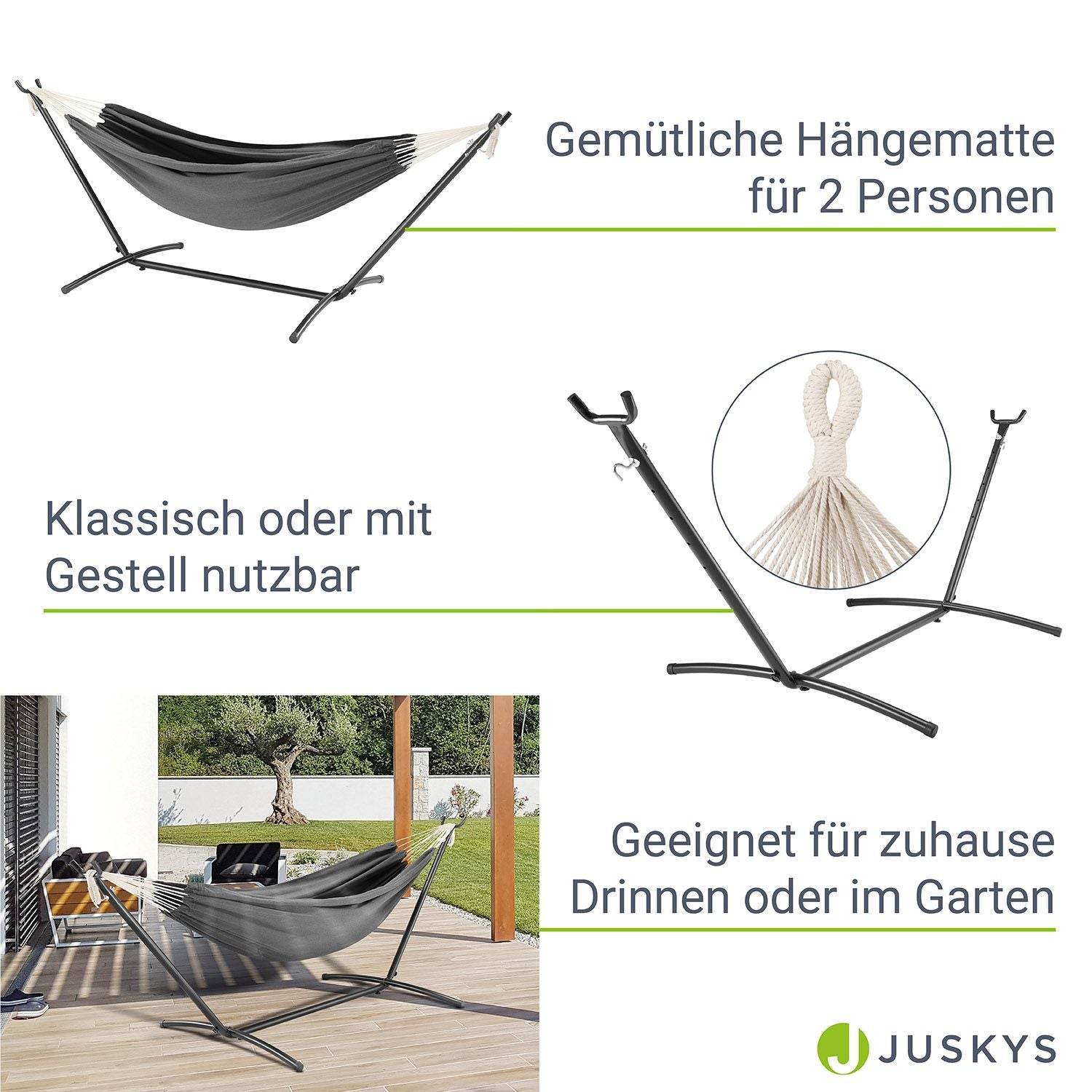 hängematte mit gestell anthrazit Hängematte Paya mit Gestell - Anthrazit
