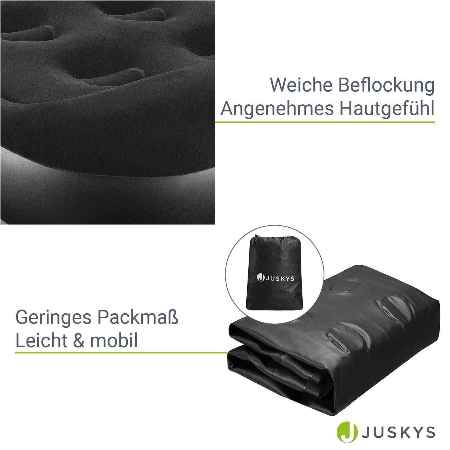 Luftbett Sapri L mit integrierter Pumpe - Schwarz - Palo24