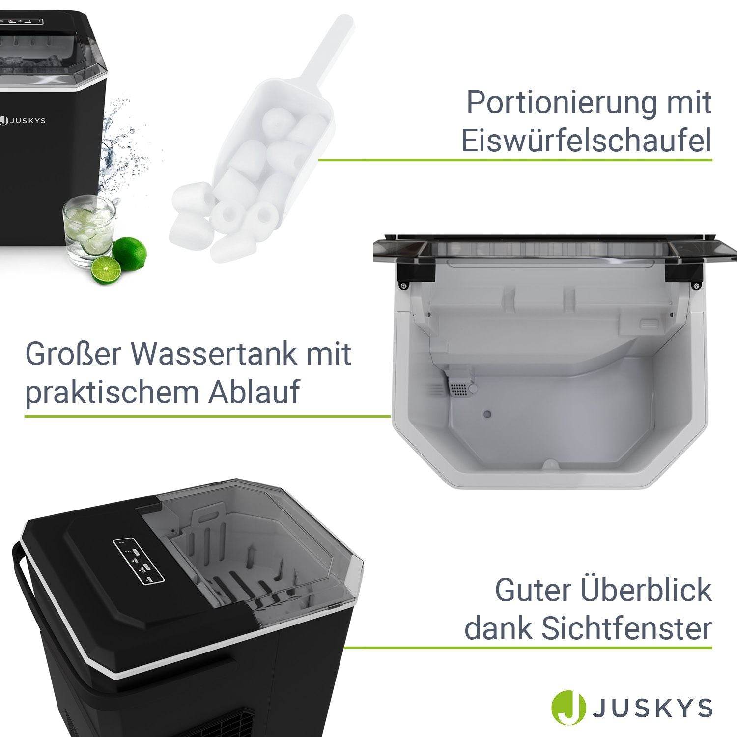 Eiswürfelmaschine IceOracle in Schwarz - Palo24