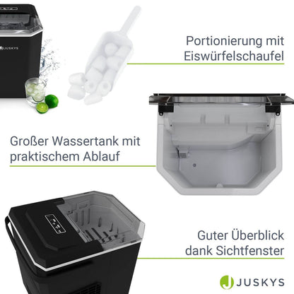 Eiswürfelmaschine IceOracle in Schwarz - Palo24