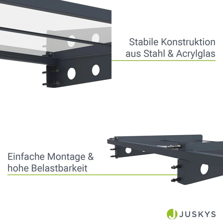 Pensilina moderna tetto a falda falda Manila 150x80 cm