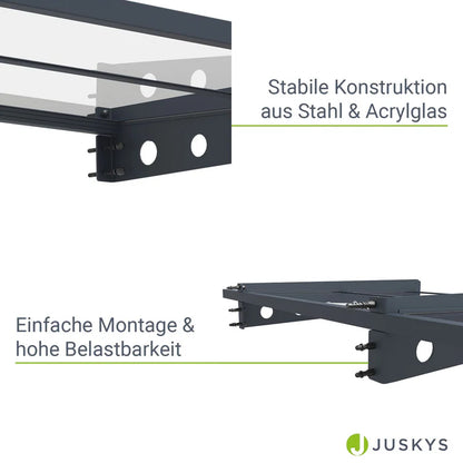 Pensilina moderna tetto a falda falda Manila 150x80 cm