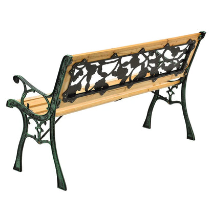 2 Sitzer Gartenbank Venezia aus lackiertem Holz und Gusseisen