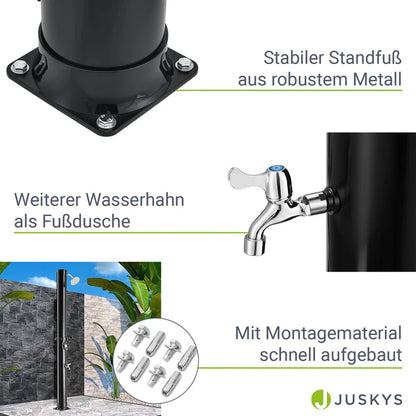 Douche de jardin douche solaire Victoria réservoir 35 litres