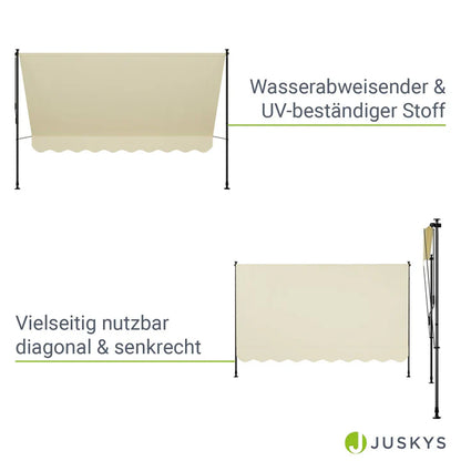 Klemmmarkise Kapstadt 300x120 cm Beige - Palo24