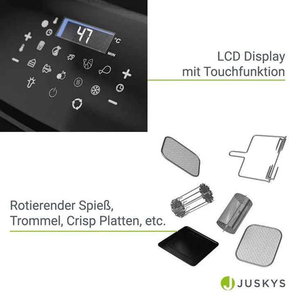 Heißluftfritteuse Airfryer 12L mit 10 Programmen