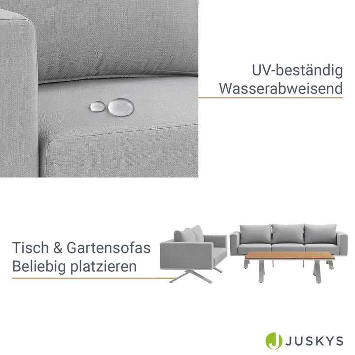 Premium Gartenlounge Set Alexandria Grau - Palo24