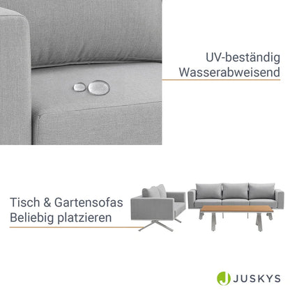 Premium Gartenlounge Set Alexandria Grau - Palo24