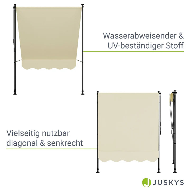 Klemmmarkise Kapstadt 150x120 cm Beige - Palo24