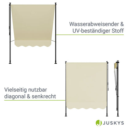 Klemmmarkise Kapstadt 150x120 cm Beige - Palo24