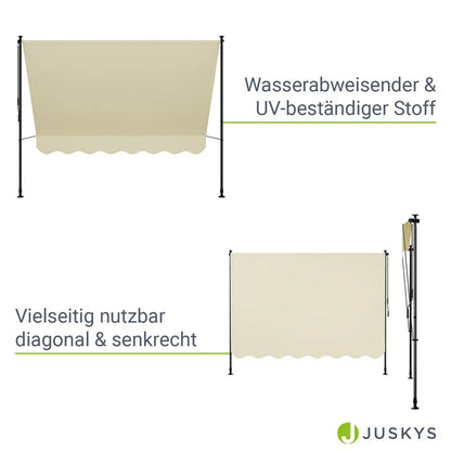 Klemmmarkise Kapstadt 250x120 cm Beige - Palo24