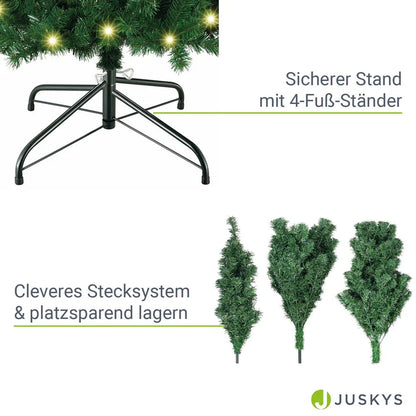 Albero di Natale artificiale 180 con LED