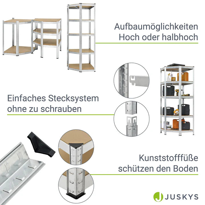 Eckregal Lagerregal Corner Basic 180 x 70 x 40-70cm