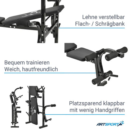 Banc de musculation multifonctionnel ProfiGym 1000