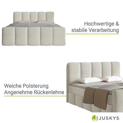 Boxspringbett Manitoba 180x200 cm Beige