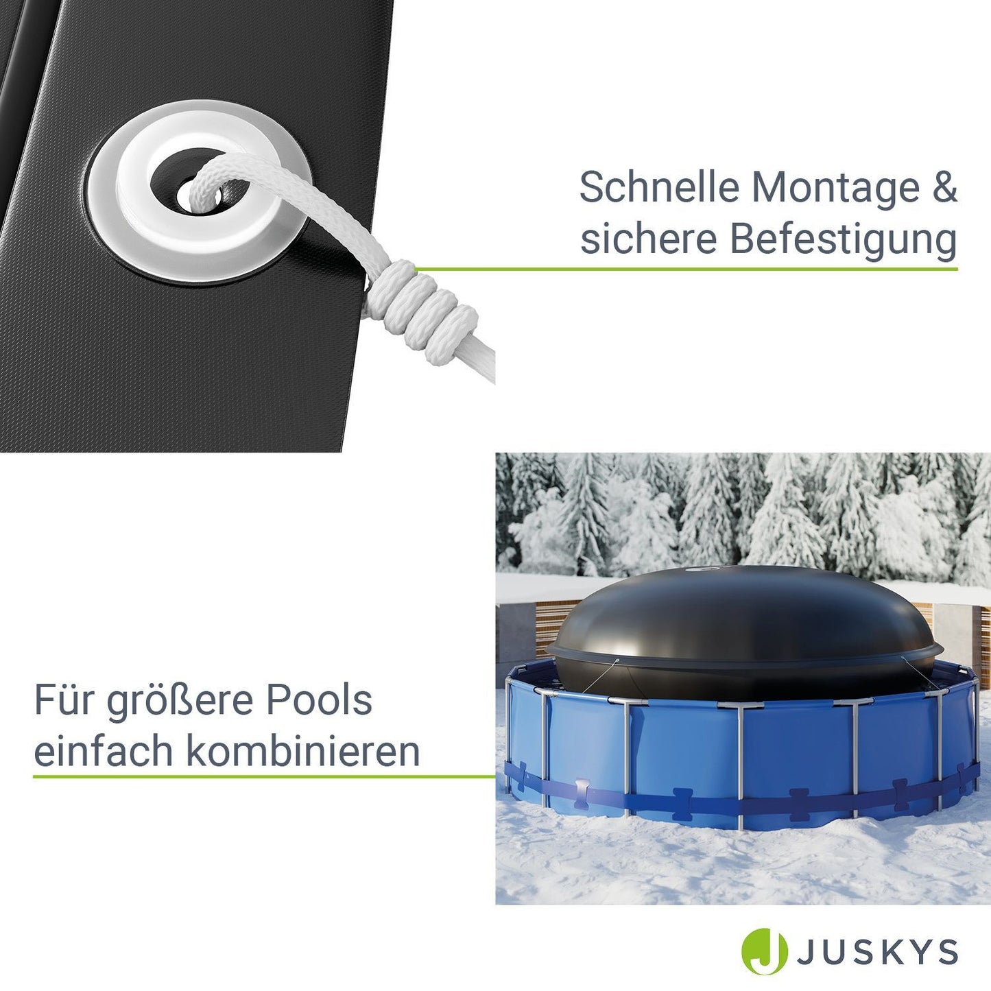 Aufblasbare Poolabdeckung Rund 4 m