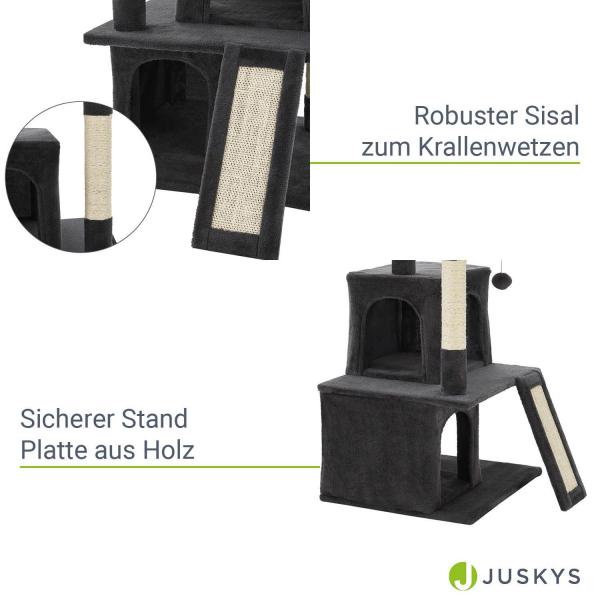 Kratzbaum Kimmy Katzenbaum mit Liegeflächen, Höhlen & Spielseil