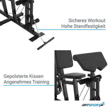 Kraftstation ProfiGym 3000 mit 14 Gewichte