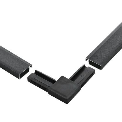 Fliegengitter 130x150 cm für Fenster Grau - Palo24