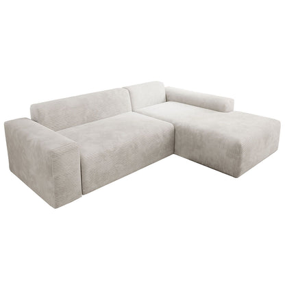 Ecksofa Vals aus Stoff Beige