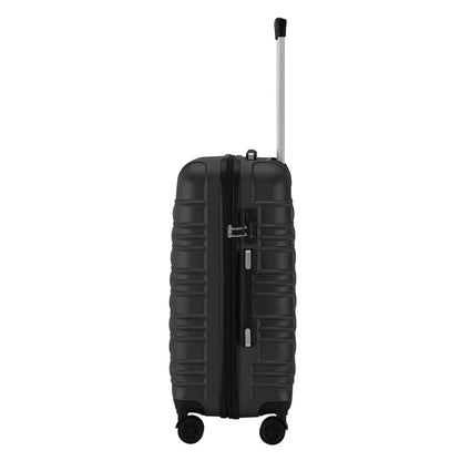 Set valigie rigide Roma - Nero Set da 4 pezzi con scocca rigida in ABS antiurto e ruote a 360°