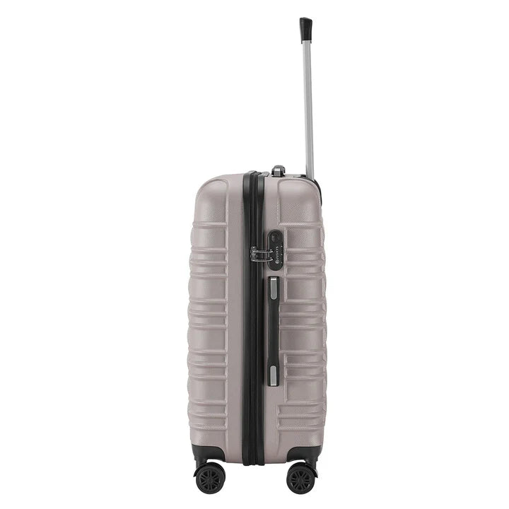 Set valigie rigide Roma - Champagne Set da 4 pezzi con scocca rigida in ABS antiurto e ruote a 360°