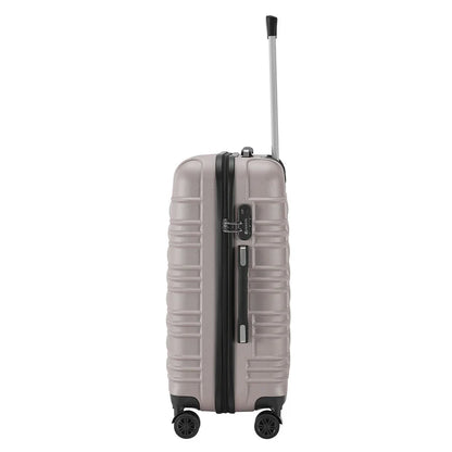 Set valigie rigide Roma - Champagne Set da 4 pezzi con scocca rigida in ABS antiurto e ruote a 360°