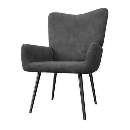 Ohrensessel Relaxsessel skandinavischen Design Cord Grau